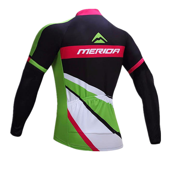 Merida Langarmtrikot 2017 und Lange Tragerhose rot und Wei
