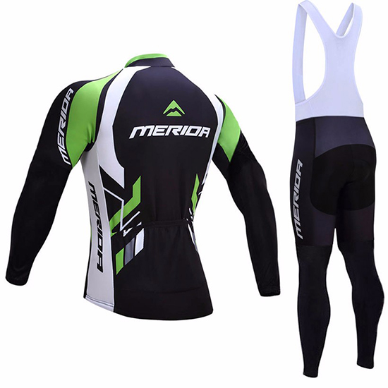 Merida Langarmtrikot 2017 und Lange Tragerhose shwarz und Wei