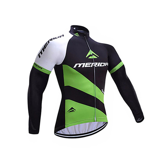 Merida Langarmtrikot 2017 und Lange Tragerhose shwarz und grun