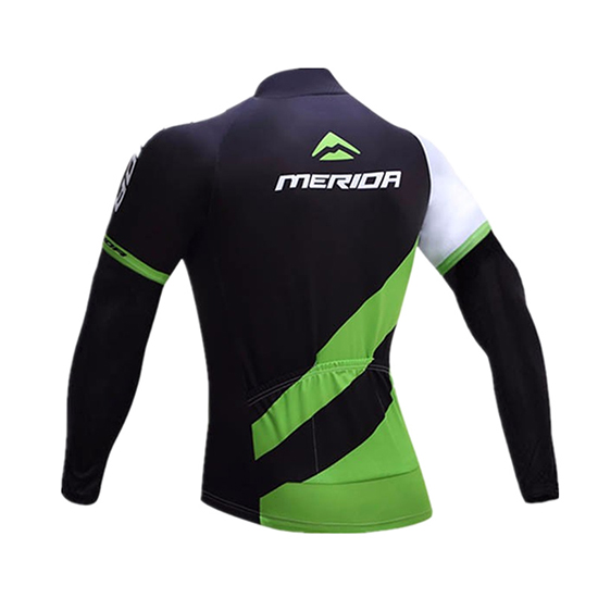 Merida Langarmtrikot 2017 und Lange Tragerhose shwarz und grun