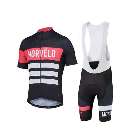 Morvelo Kurzarmtrikot 2017 und Kurze Tragerhose shwarz