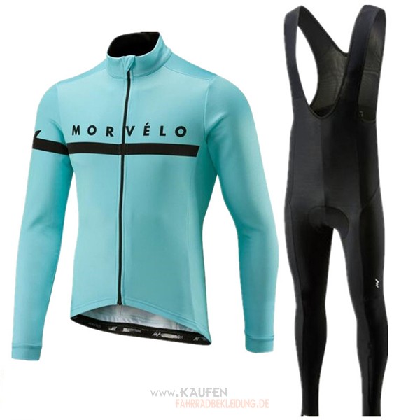 Morvelo Kurzarmtrikot 2018 und Kurze Tragerhose Blau