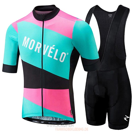 Morvelo Kurzarmtrikot 2018 Und Kurze Tragerhose Grun Und rosa