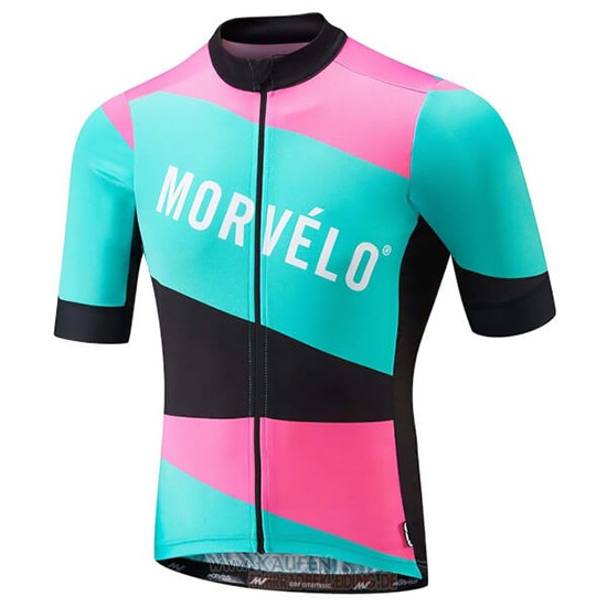 Morvelo Kurzarmtrikot 2018 Und Kurze Tragerhose Grun Und rosa