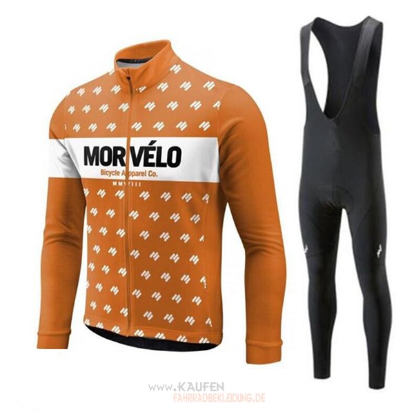 Morvelo Kurzarmtrikot 2018 und Kurze Tragerhose Orange