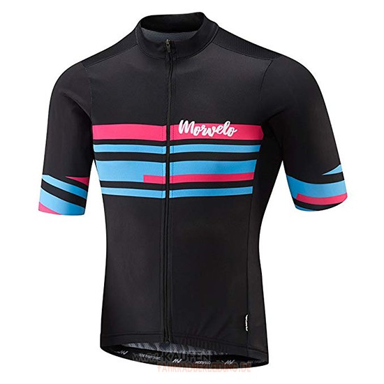 Morvelo Kurzarmtrikot 2018 Und Kurze Tragerhose Shwarz Und blau