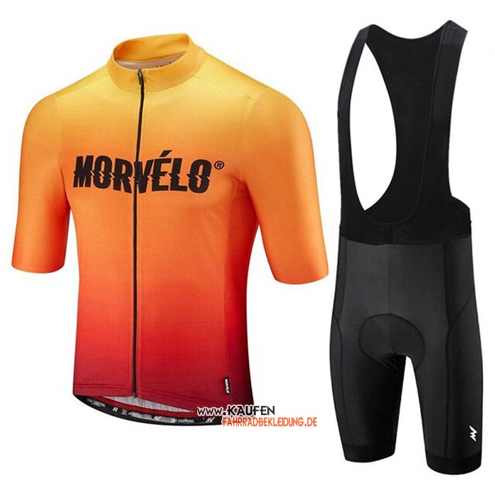 Morvelo Kurzarmtrikot 2020 und Kurze Tragerhose Orange