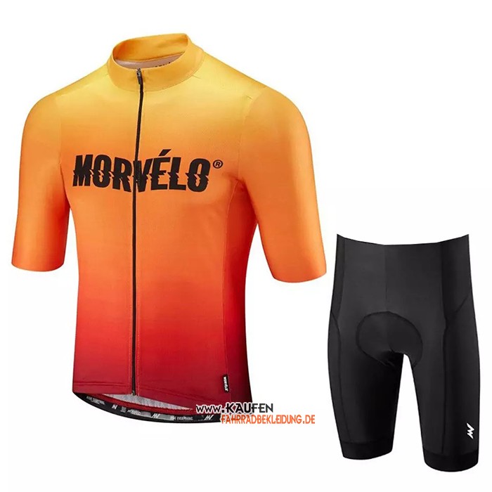 Morvelo Kurzarmtrikot 2020 und Kurze Tragerhose Orange