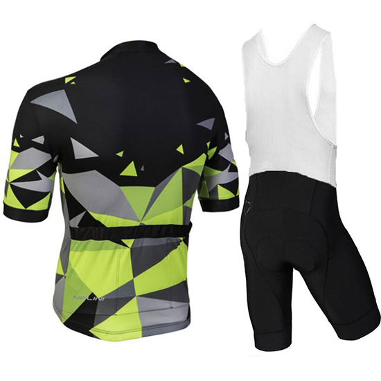 Nalini Ahs Discesa Kurzarmtrikot 2018 und Kurze Tragerhose Shwarz Und grun