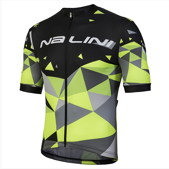 Nalini Ahs Discesa Kurzarmtrikot 2018 und Kurze Tragerhose Shwarz Und grun