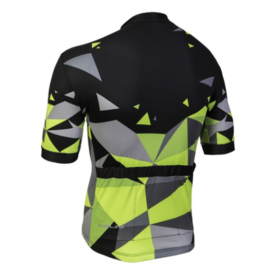 Nalini Ahs Discesa Kurzarmtrikot 2018 und Kurze Tragerhose Shwarz Und grun