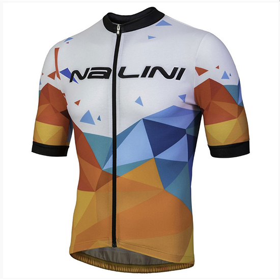 Nalini Ahs Discesa Kurzarmtrikot 2018 und Kurze Tragerhose Wei Und orange