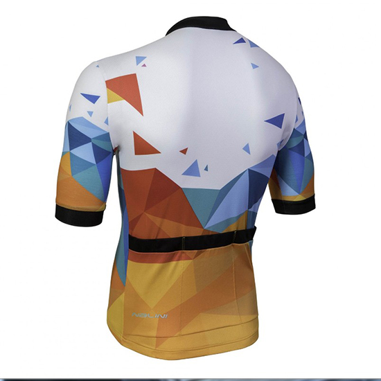 Nalini Ahs Discesa Kurzarmtrikot 2018 und Kurze Tragerhose Wei Und orange