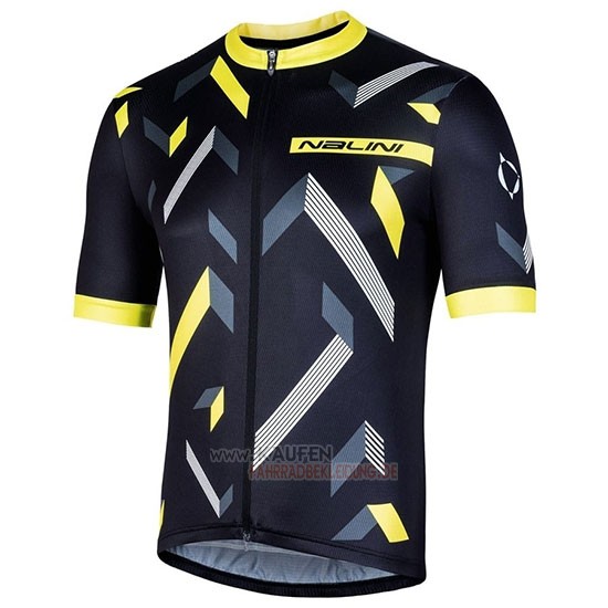 Nalini Descesa 2.0 Kurzarmtrikot 2019 und Kurze Tragerhose Shwarz Gelb