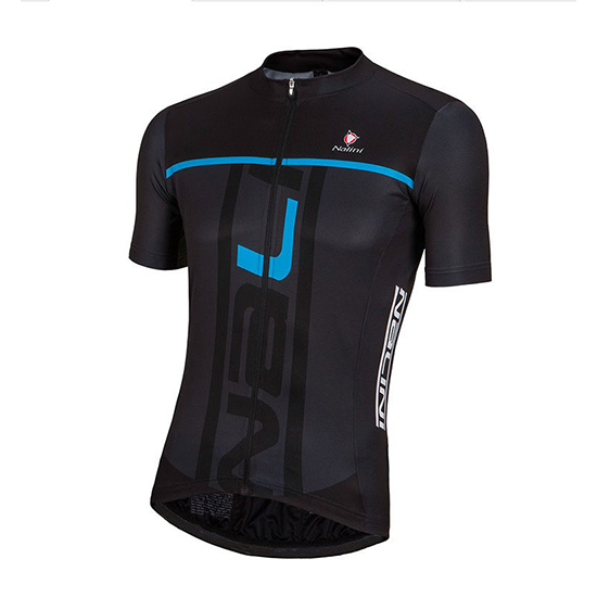 Nalini Kurzarmtrikot 2018 und Kurze Tragerhose Shwarz Und blau