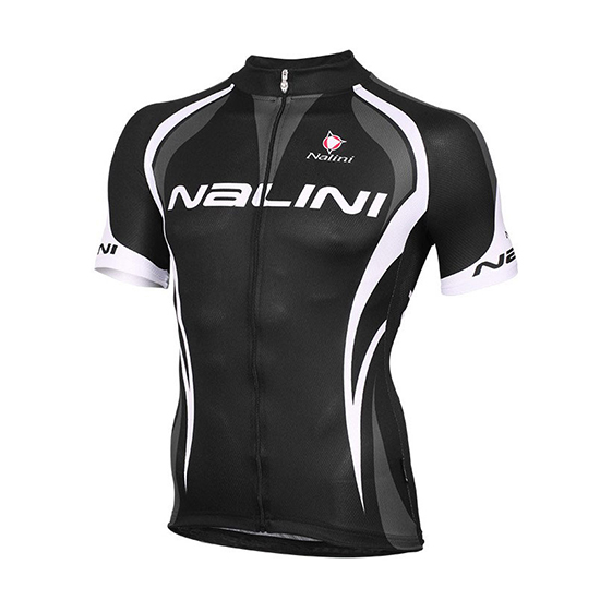 Nalini Kurzarmtrikot 2018 und Kurze Tragerhose Shwarz Und wei