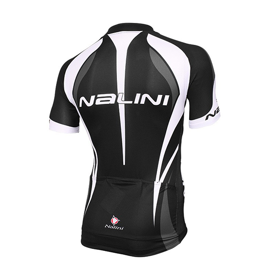 Nalini Kurzarmtrikot 2018 und Kurze Tragerhose Shwarz Und wei
