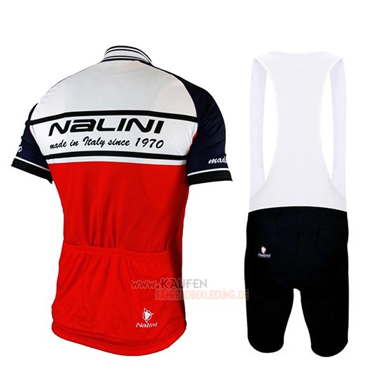Nalini Kurzarmtrikot 2019 und Kurze Tragerhose Wei Rot Shwarz