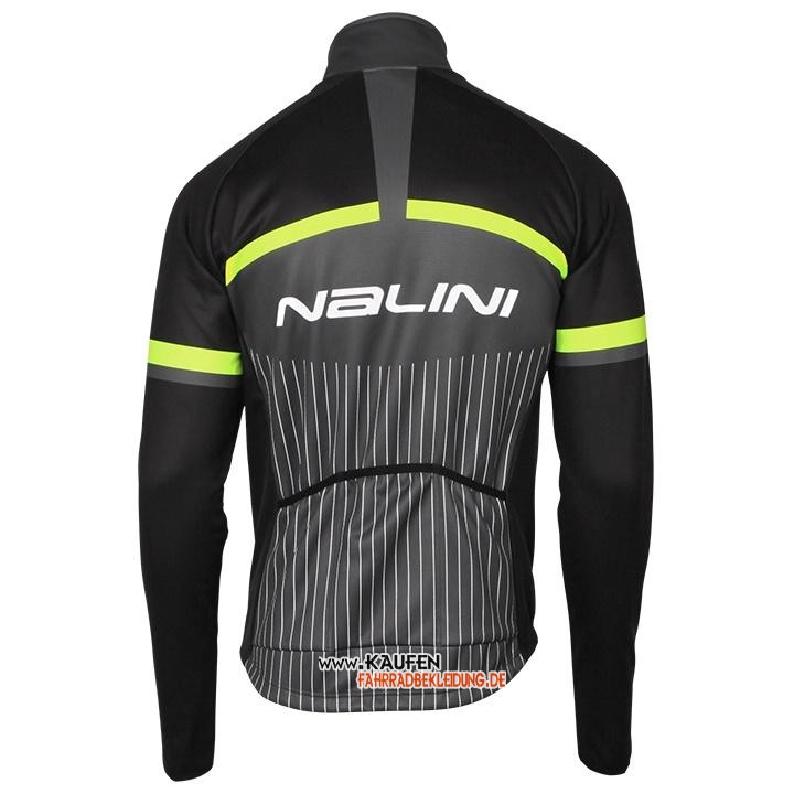 Nalini Langarmtrikot 2020 und Lange Tragerhose Shwarz Grau Gelb