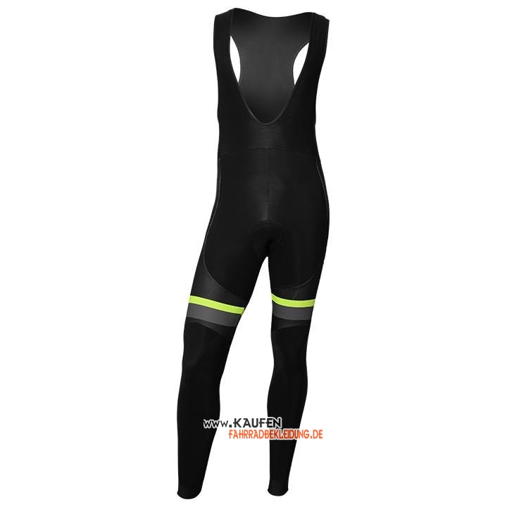Nalini Langarmtrikot 2020 und Lange Tragerhose Shwarz Grau Gelb