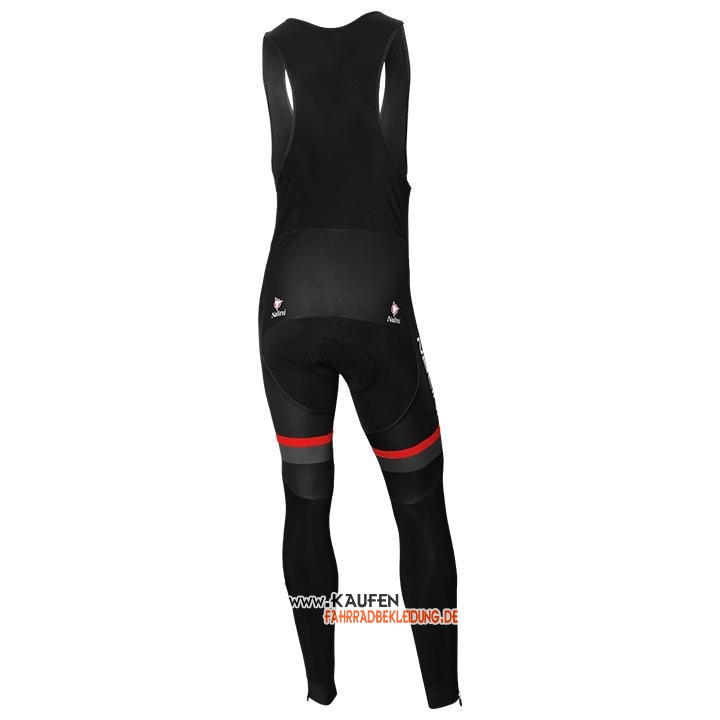 Nalini Langarmtrikot 2020 und Lange Tragerhose Shwarz Grau Rot