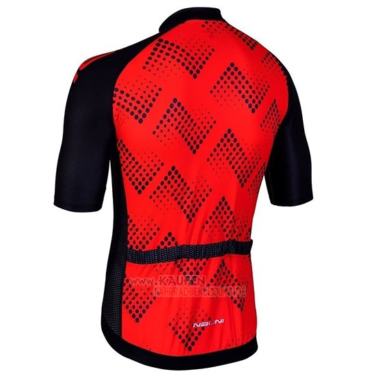 Nalini Podio 2.0 Kurzarmtrikot 2019 und Kurze Tragerhose Shwarz Rot