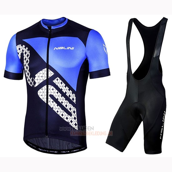 Nalini Volata 2.0 Kurzarmtrikot 2019 und Kurze Tragerhose Shwarz Blau