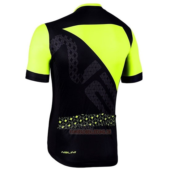 Nalini Volata 2.0 Kurzarmtrikot 2019 und Kurze Tragerhose Shwarz Gelb
