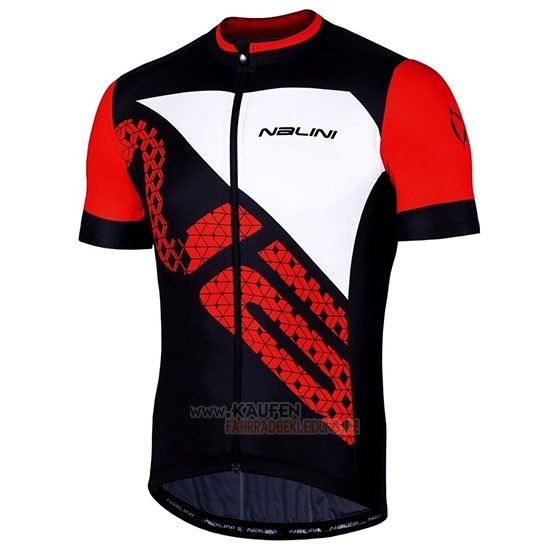 Nalini Volata 2.0 Kurzarmtrikot 2019 und Kurze Tragerhose Shwarz Rot