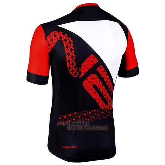 Nalini Volata 2.0 Kurzarmtrikot 2019 und Kurze Tragerhose Shwarz Rot