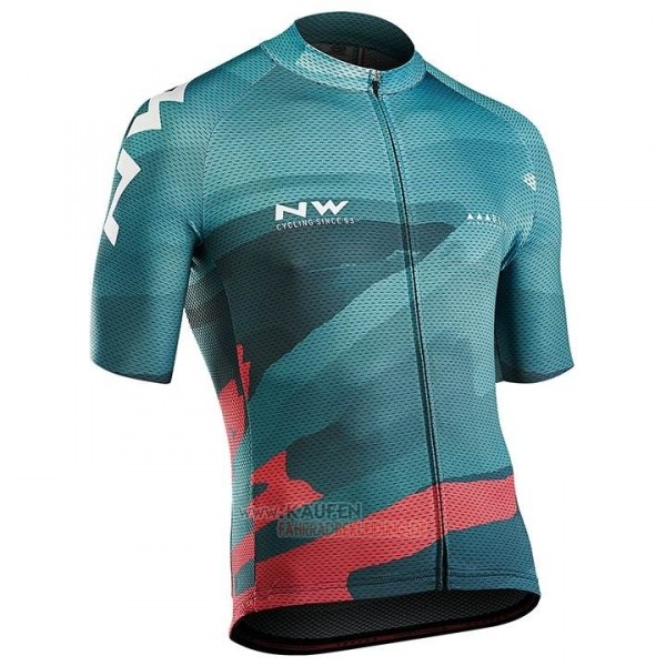 Northwave Kurzarmtrikot 2018 und Kurze Tragerhose Grun Rosa