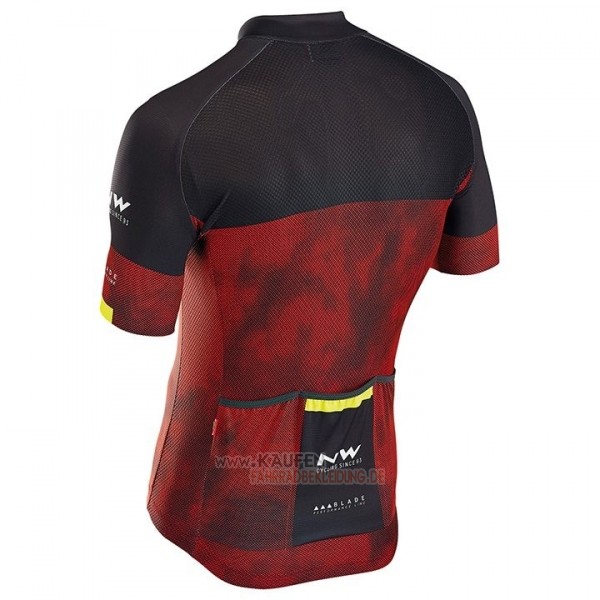 Northwave Kurzarmtrikot 2018 und Kurze Tragerhose Shwarz Rot