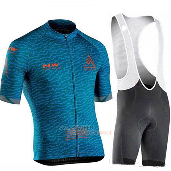 Northwave Kurzarmtrikot 2019 und Kurze Tragerhose Aus Blau