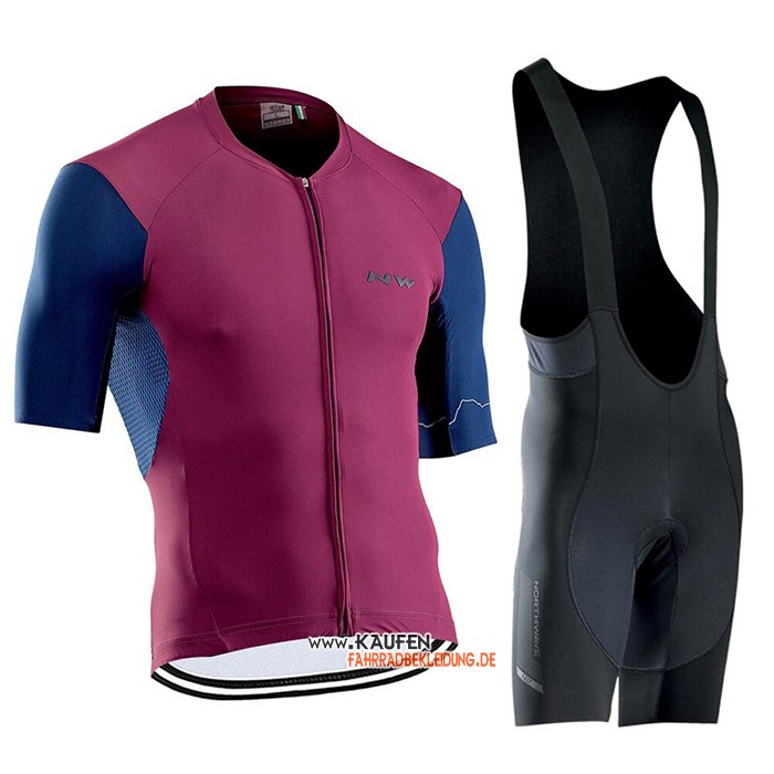 Northwave Kurzarmtrikot 2021 und Kurze Tragerhose Rot