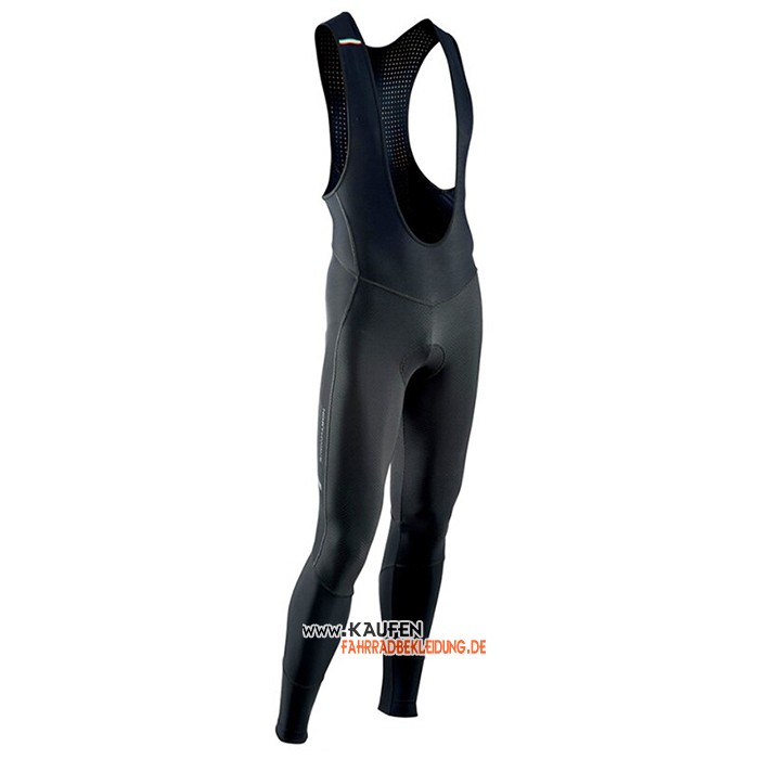 Northwave Langarmtrikot 2021 und Lange Tragerhose Shwarz Rot