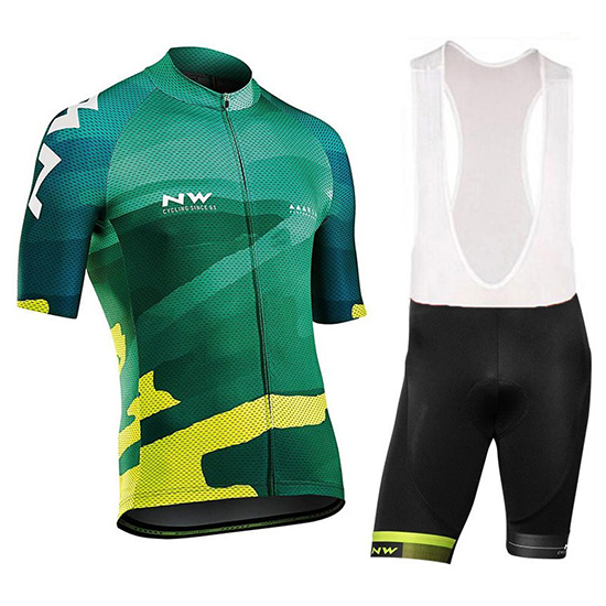 Northwave Blade Kurzarmtrikot 2018 und Kurze Tragerhose Grun