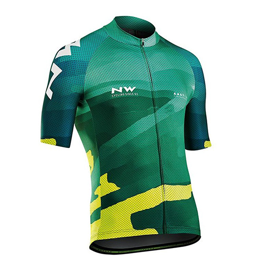 Northwave Blade Kurzarmtrikot 2018 und Kurze Tragerhose Grun