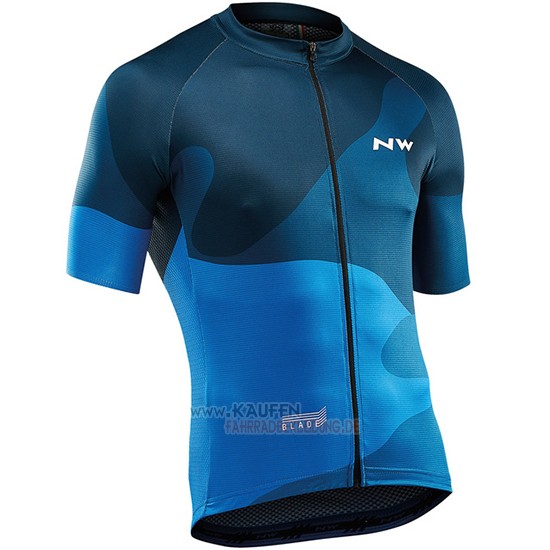 Northwave Kurzarmtrikot 2019 und Kurze Tragerhose Blau