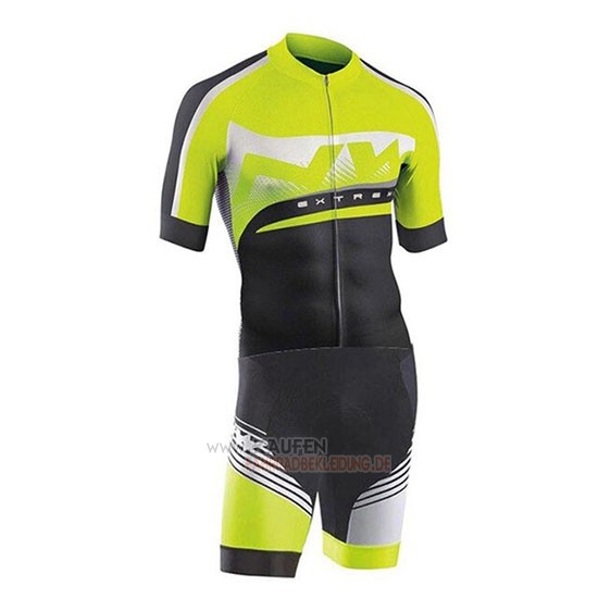 Northwave Kurzarmtrikot 2019 und Kurze Tragerhose Grun Silbrig Shwarz