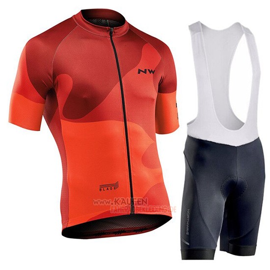 Northwave Kurzarmtrikot 2019 und Kurze Tragerhose Orange