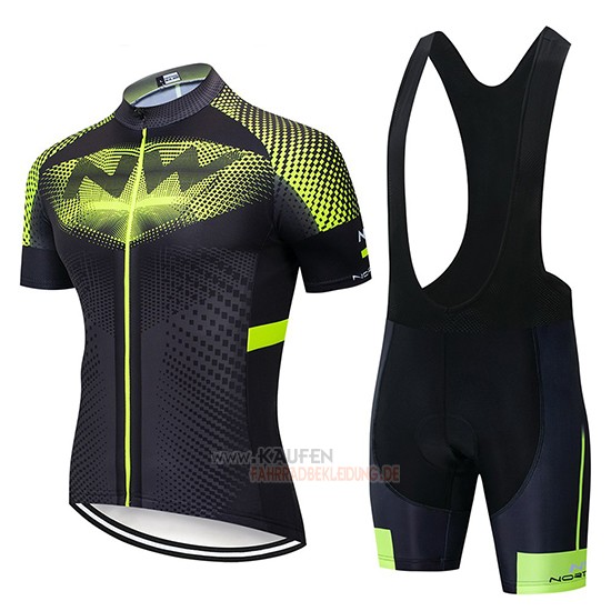 Northwave Kurzarmtrikot 2019 und Kurze Tragerhose Shwarz Grun