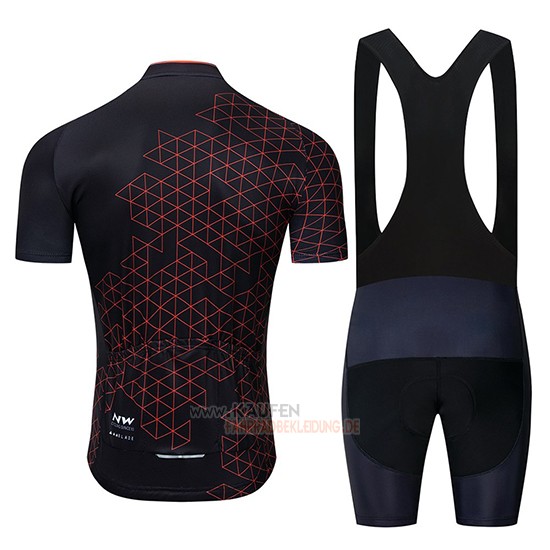 Northwave Kurzarmtrikot 2019 und Kurze Tragerhose Shwarz Rot