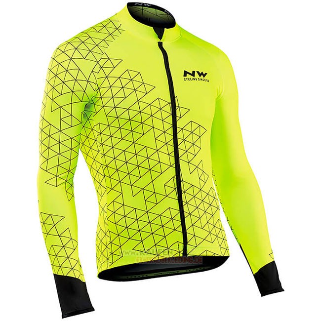 Northwave Langarmtrikot 2018 und Lange Tragerhose Gelb