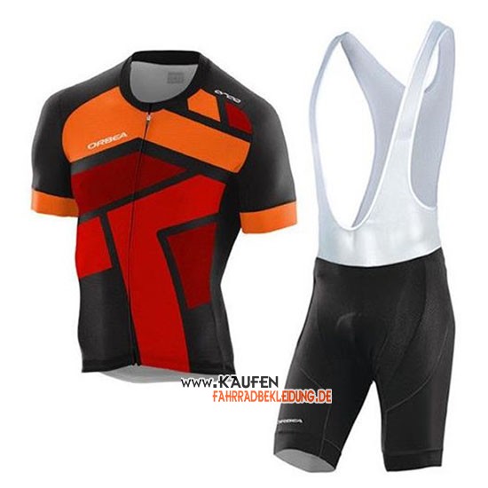 Orbea Kurzarmtrikot 2020 und Kurze Tragerhose Shwarz Orange Rot