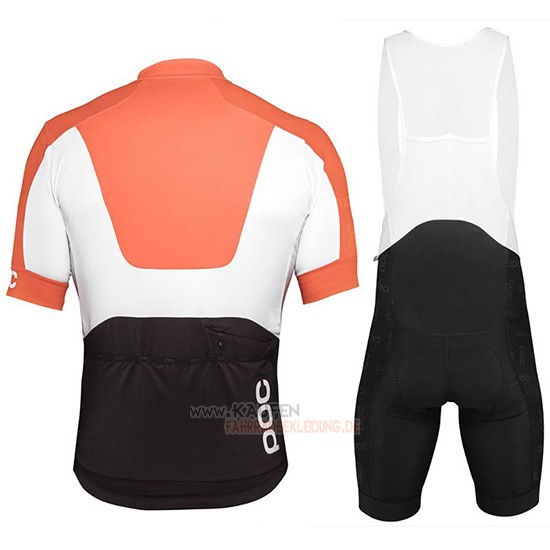 POC Kurzarmtrikot 2018 und Kurze Tragerhose Orange Wei Shwarz