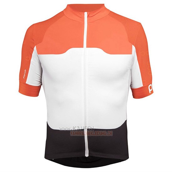 POC Kurzarmtrikot 2018 und Kurze Tragerhose Orange Wei Shwarz