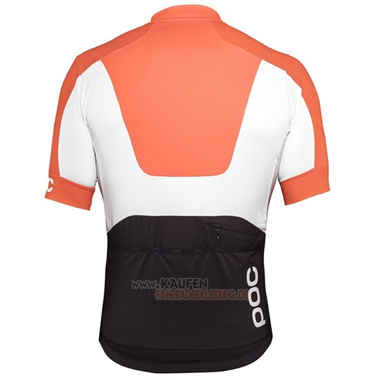 POC Kurzarmtrikot 2018 und Kurze Tragerhose Orange Wei Shwarz