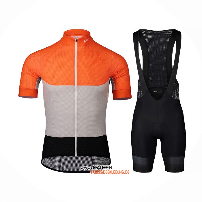 2021 POC Kurzarmtrikot und Kurze Tragerhose Orange