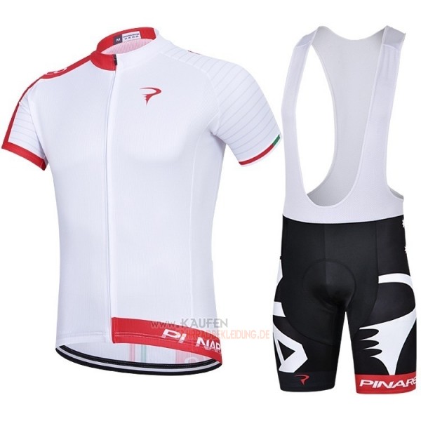 Pinarello Kurzarmtrikot 2018 und Kurze Tragerhose Rot Wei