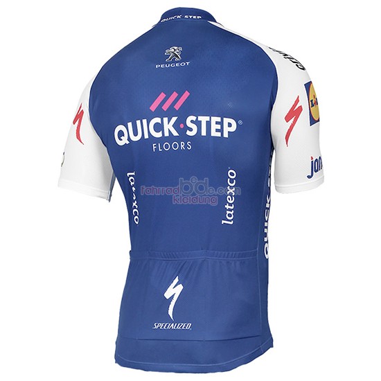 Quick Step Floors Kurzarmtrikot 2017 Und Kurze Tragerhose blau 